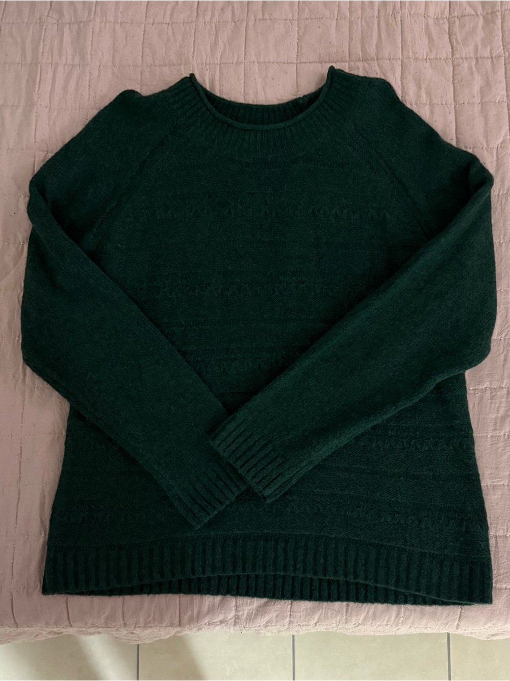 croft & barrow Dark Green Crewneck Sweater
